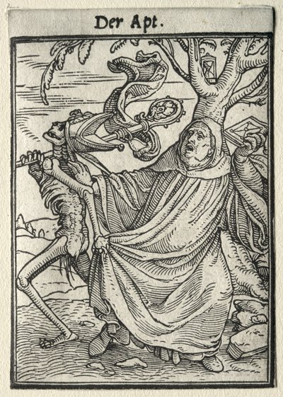 Tanec smrti: Opat od Hans Holbein the Younger
