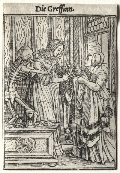 Tanec smrti: Hraběnka od Hans Holbein the Younger
