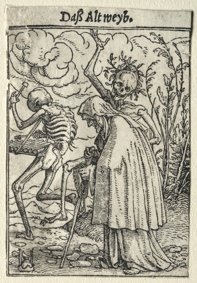 Tanec smrti: Stařena od Hans Holbein the Younger