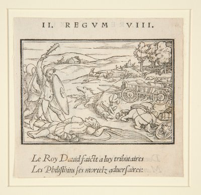 David podmaňuje své nepřátele (recto); David a Uriah (verze) od Hans Holbein der Jüngere