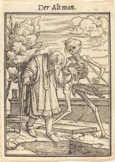 Tam Alt muž. od Hans Holbein der Jüngere