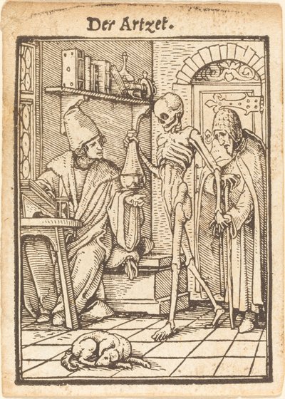 Lékař. od Hans Holbein der Jüngere