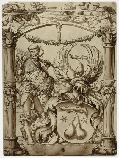 Návrh švýcarského heraldického znaku od Hans Holbein the Younger