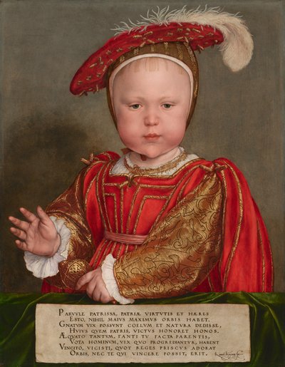 Eduard VI. jako dítě od Hans Holbein the Younger