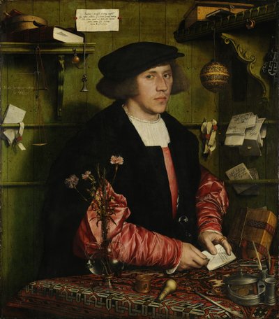 Německy: Der Kaufmann Georg Gisze Kupec Georg Gisze od Hans Holbein the Younger