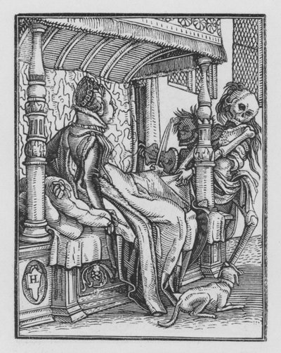 Holbeinův tanec smrti: Vévodkyně od Hans Holbein der Jüngere