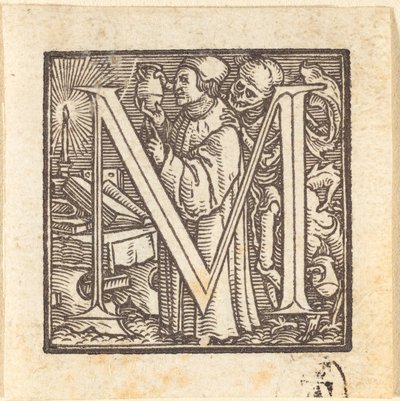 Dopis M od Hans Holbein der Jüngere