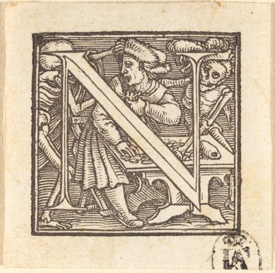 Písmeno N. od Hans Holbein der Jüngere