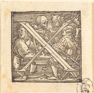 Písmeno X od Hans Holbein der Jüngere