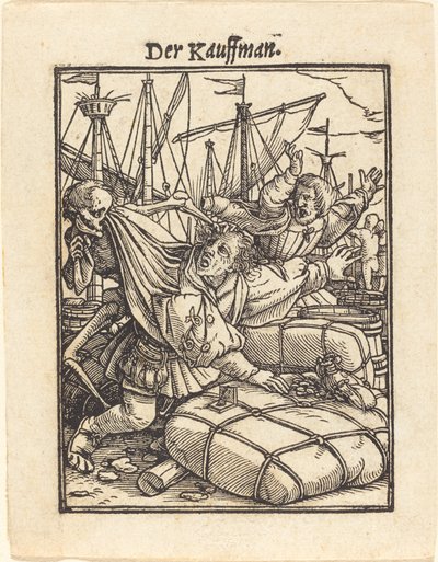 Obchodník. od Hans Holbein der Jüngere