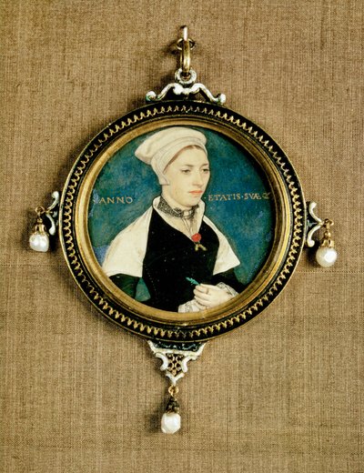 Miniaturní portrét Margaret Pembertonové od Hans Holbein the Younger