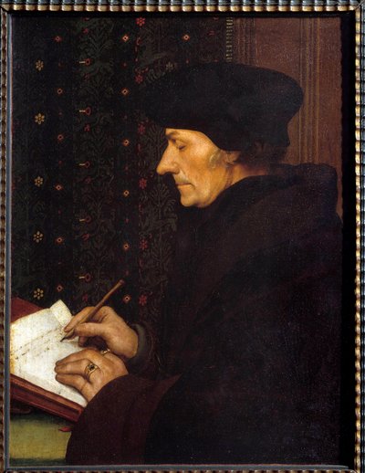 Portrét Erasma Rotterdamského (Desiderius Erasmus Rotterdamus od Hans Holbein der Jüngere