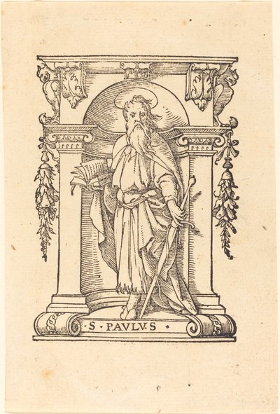 Svatý Pavel s knihou a mečem od Hans Holbein der Jüngere