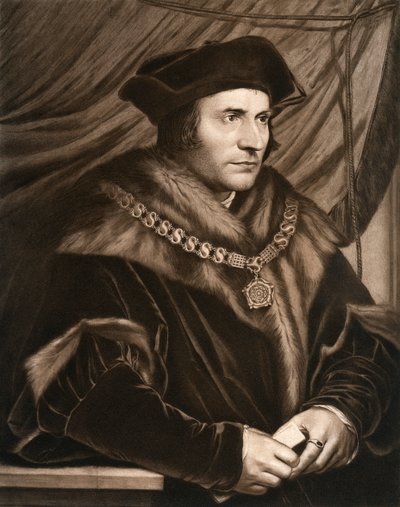 Sir Thomas More, 1527, 1902 od Hans Holbein der Jüngere