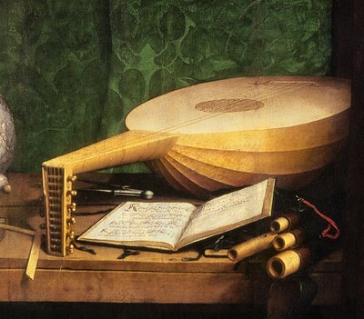 The Ambassadors, 1533 olej na panelu detail 122676 od Hans Holbein der Jüngere