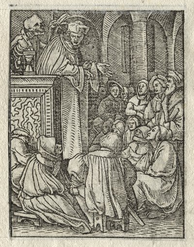 Tanec smrti: Kazatel; Kněz od Hans Holbein the Younger