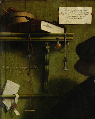 Detail obchodníka Georga Gisze, 1532 od Hans Holbein der Jüngere