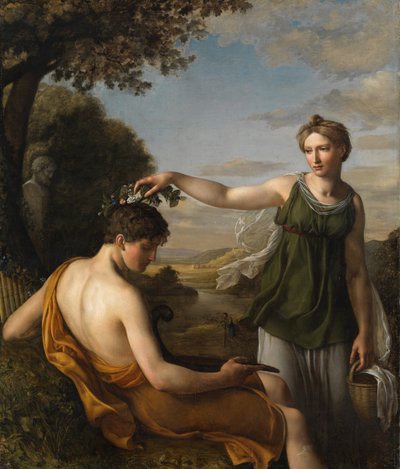 Chloe, Oeri, Hans Jakob (1782-1868). Olej na plátně od Hans Jakob Oeri