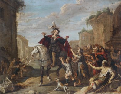 Svatý Martin rozděluje svůj plášť od Hans Jordaens III
