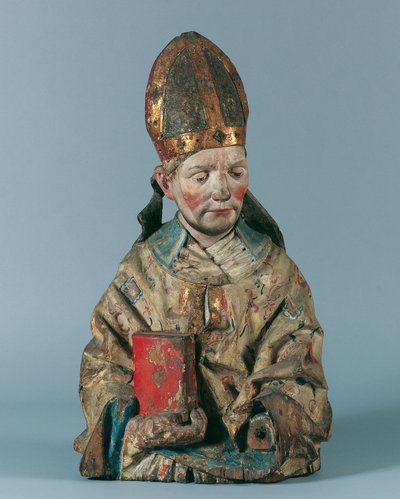poloviční postava sv. Biskupský od Hans Klocker (Umkreis)