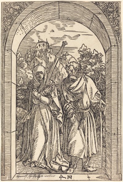 Mater Dolorosa a svatý Josef od Hans Leonard Schaufelein