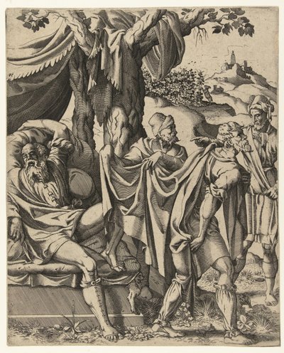 Noemova opilost od Hans Liefrinck (I) (attributed to)