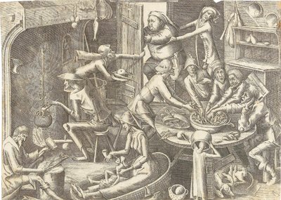 Chudá kuchyně po Pieteru Brueghelovi I., asi 1563. od Hans Liefrinck the Elder