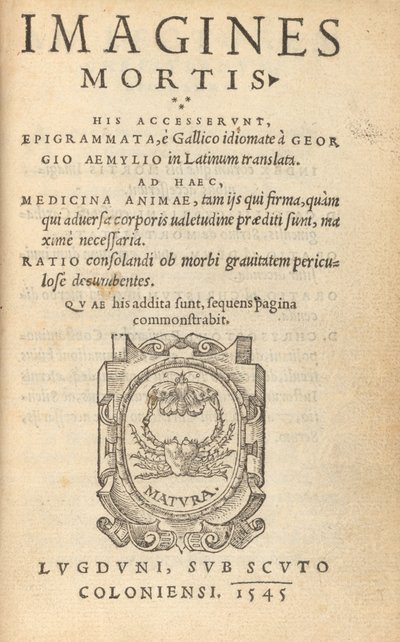 Imagines Mortis (Tanec smrti) od Hans Lützelburger after Hans Holbein the Younger