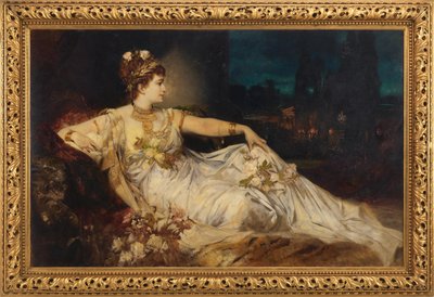 Charlotte Wolter (1834-1897) jako "Messalina" v "Arrii a Messalině" od Adolfa von Wilbrandta od Hans Makart