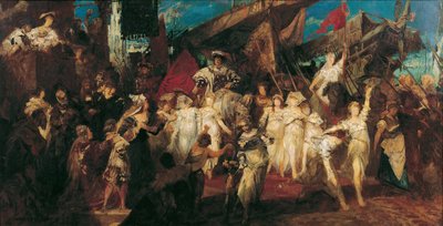 Vstup Karla V. do Antverp od Hans Makart
