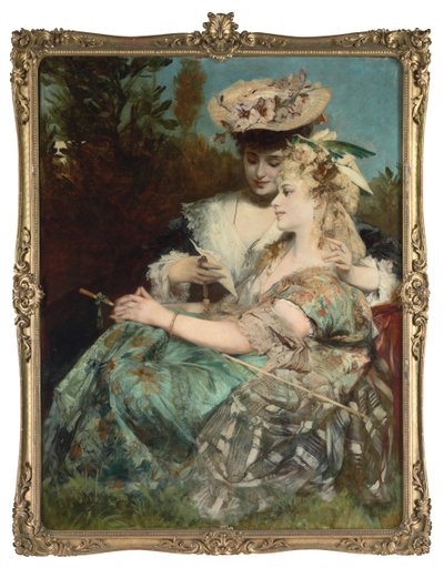 Milostný dopis, 1875 od Hans Makart