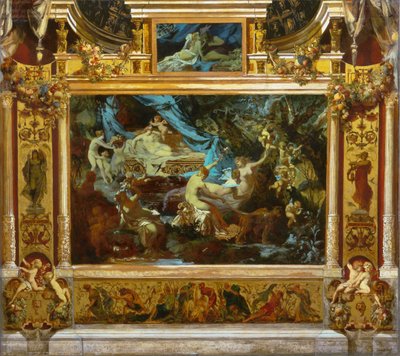 Návrh divadelní opony Sen noci svatojánské, 1872 od Hans Makart
