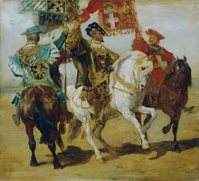 Tři namontované standardní nosiče od Hans Makart