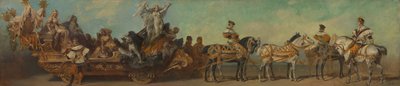Návrh průvodu z roku 1879 – Hornictví od Hans Makart