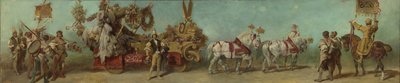 Návrh průvodu z roku 1879 – Oděvní průmysl od Hans Makart