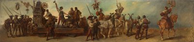 Návrh na slavnostní průvod roku 1879 - Kovárna od Hans Makart