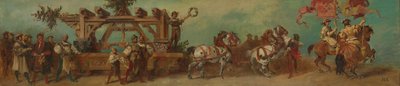 Návrh pro slavnostní průvod 1879 - Tesaři od Hans Makart