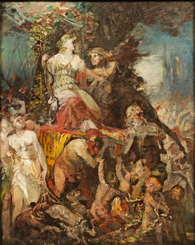 Hans Makart Triumfální průvod Diany s Bakchem od Hans Makart