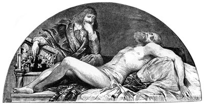 Joseph Ribera, španělský umělec působící v Itálii, c1880-1882. od Hans Makart