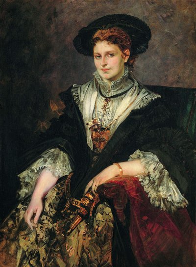 Portrét Berthy von Piloty, 1872-1873 od Hans Makart