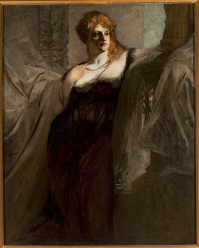 Portrét mladé ženy od Hans Makart