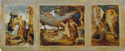 Náčrt pro triptych s mytologickými výjevy od Hans Makart