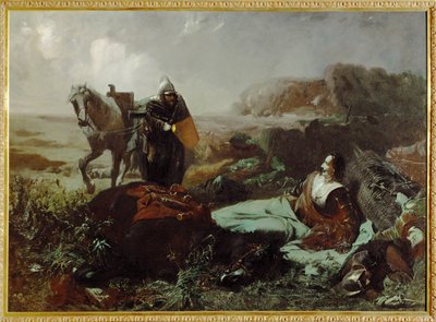 Smrt hraběte Pappenheima, generála za třicetileté války... (malba na plátně) od Hans Makart