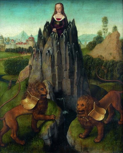 Alegorie cudnosti, cca 1475. od Hans Memling