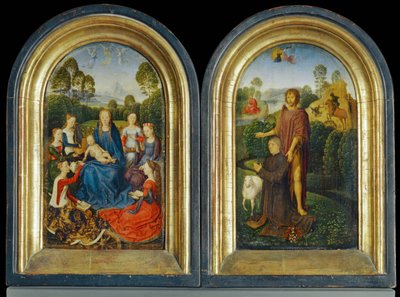 Diptych Jana Du Celliera, měšťana z Brugg ... od Hans Memling