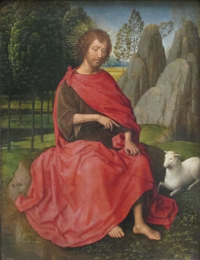 Nizozemsky: Saint Jean-Baptiste Svatý Jan Křtitel. od Hans Memling