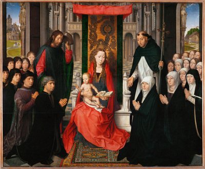 Panna Marie Jacquese Floreina - Madona s dítětem ... od Hans Memling