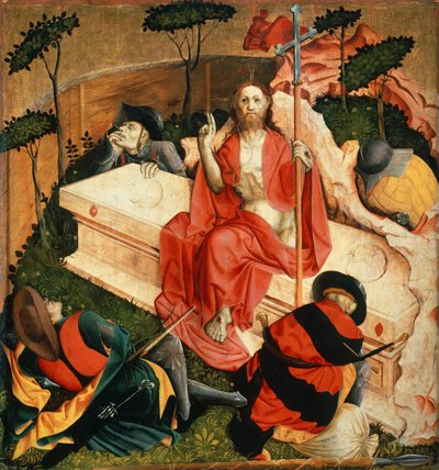Vzkříšení, detail z Wurzachského oltáře od Hans Multscher