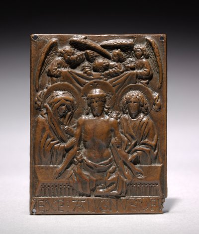 Mrtvý Kristus podporovaný Pannou Marií a svatým Janem, 1427-1467. od Hans Multscher