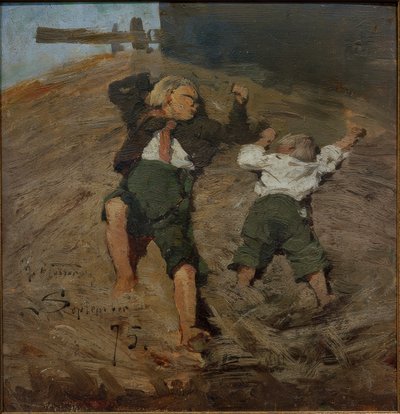 Kluci ve slámě od Hans Peter Feddersen der Jüngere